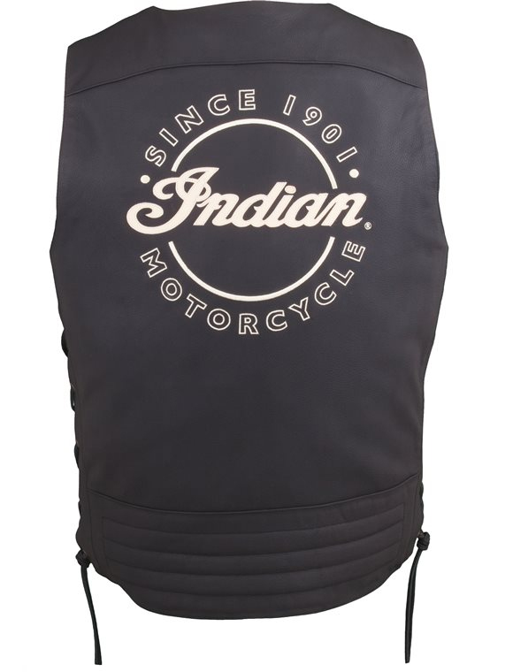 Indian skinnväst bak