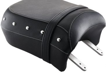 Indian Passagerardyna med värme i äkta skinn Svart