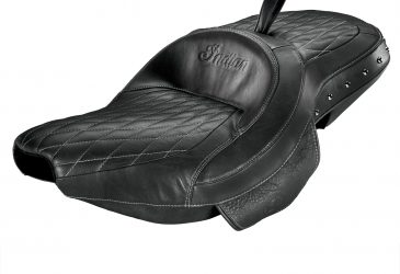 Indian Eluppvärmd Touringdyna Svart Bakflytt 2"