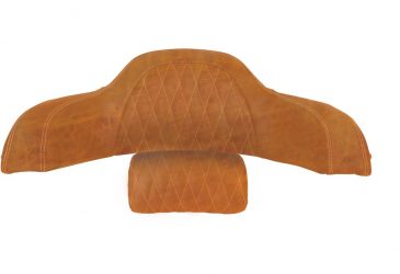 Indian Quiltat Ryggstöd i skinn till toppbox i brunt