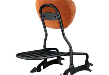 Indian Pakethållare för Sissybar i svart