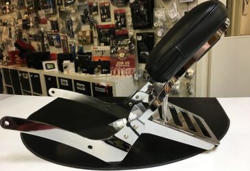 Sissybar med pakethållare Krom