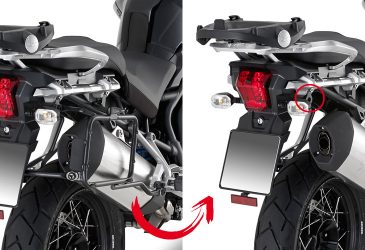 Triumph Monokey sidoväskhållare Givi