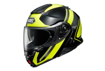 Shoei Neotec 2 II Svart/Gul Öppningsbar MC-hjälm