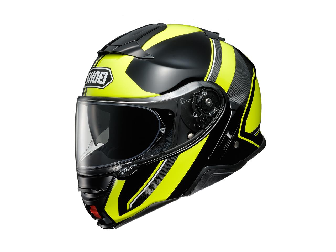 Shoei Neotec 2 II Svart/Gul Öppningsbar MC-hjälm