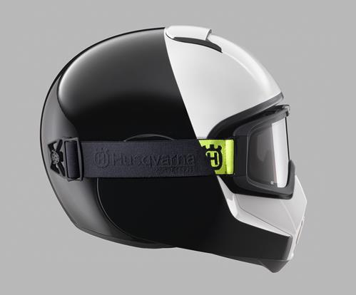 Husqvarna pilen hjälm svart vit