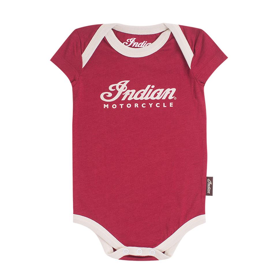 Indian Kortärmad Body Baby Röd