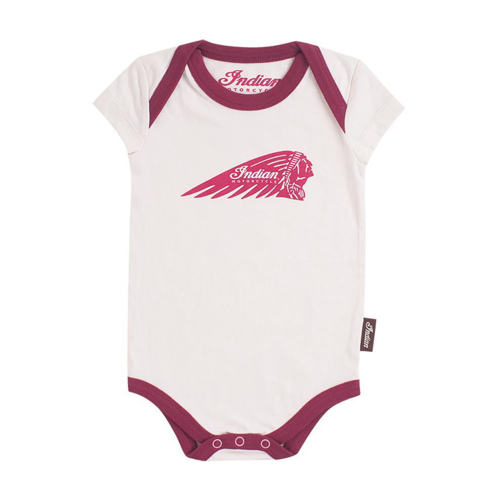 Indian Kortärmad Body Baby Vit