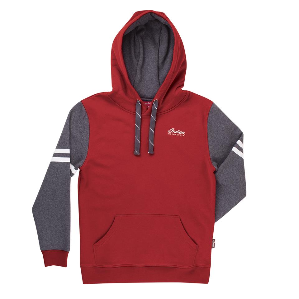 Indian Motorcycles Dam Hoodie Röd Fram