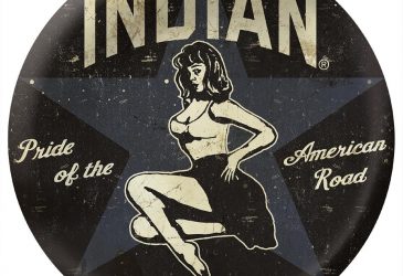 Indian Plåtskylt Tavla Pin-up Pinuppa