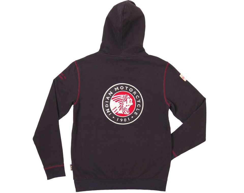 indian hoodie rygg
