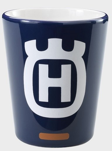 Blå mugg Husqvarna
