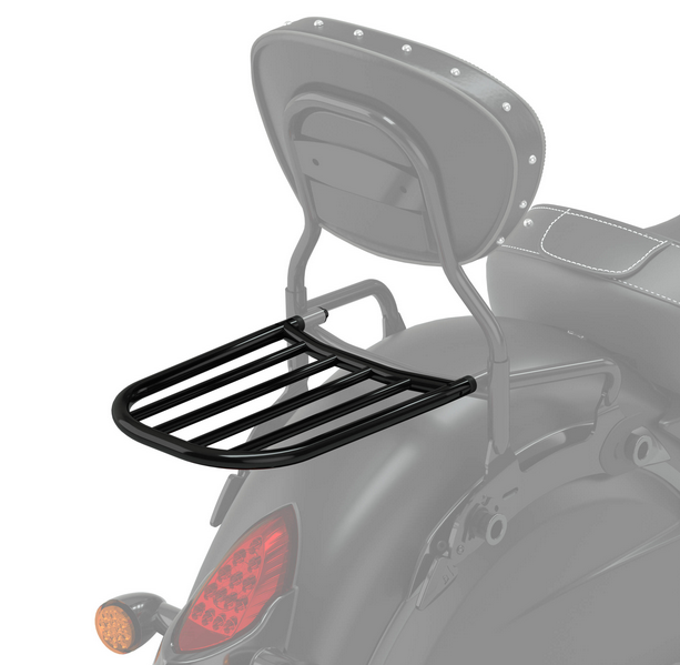 pakethållare sissy bar svart