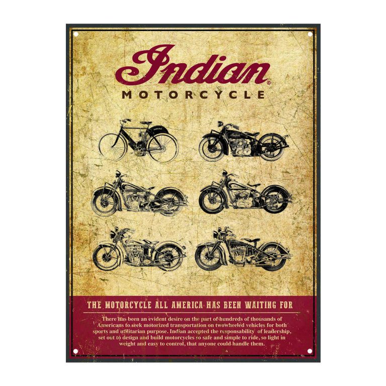 Indian montage skylt