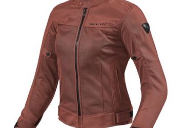 Röd MC Jacka Meshjacka Roströd