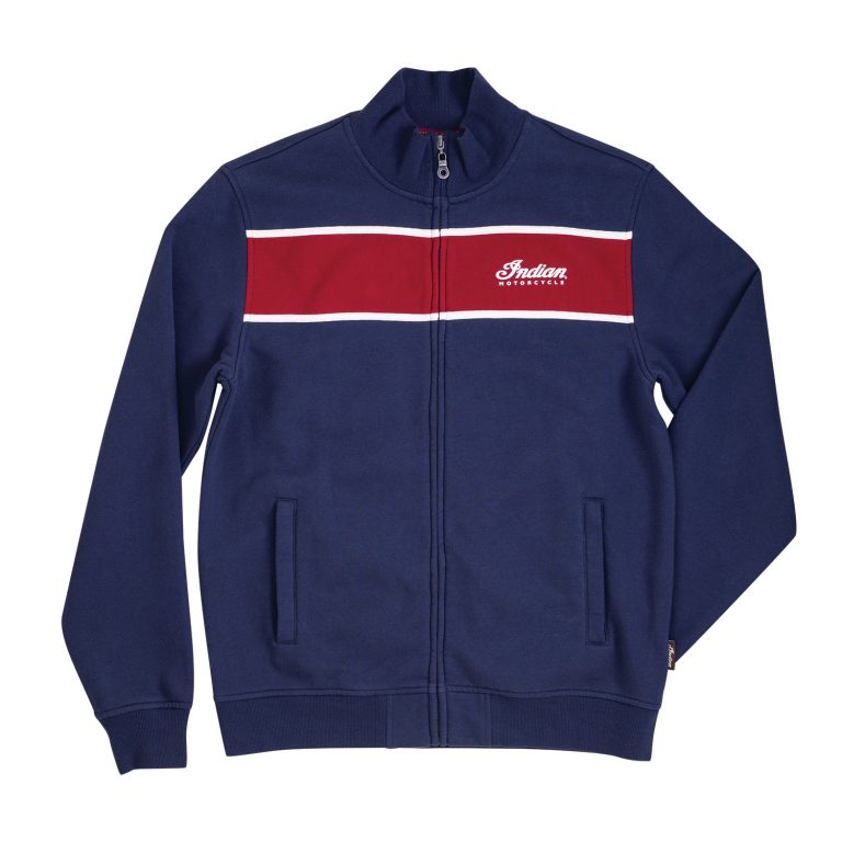 Indian Men's Colorblock Full-Zip Tröja