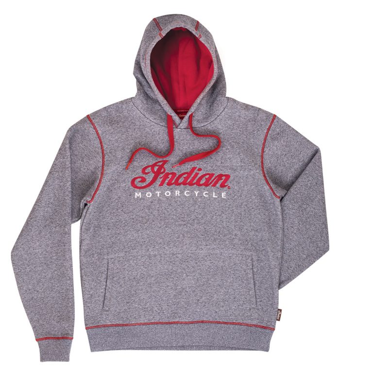 Indian Men's Logo Hoodie Grå
