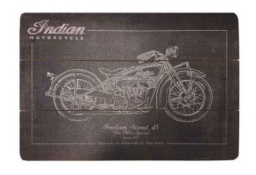 Indian scout wooden sign
