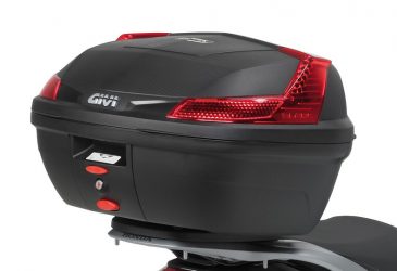 Givi toppbox röd 47 liter stor