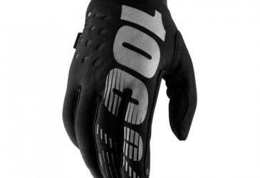100% brisker glove black grey
