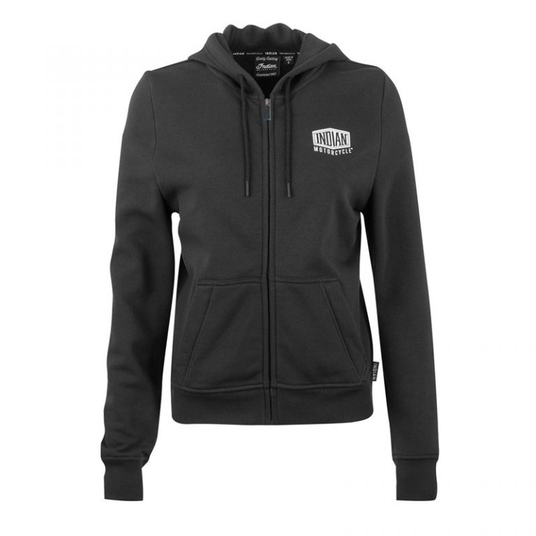 Indian headdress hoodie svart dam