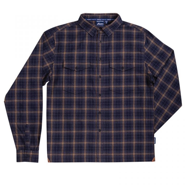 Indian twin pocket plaid shirt