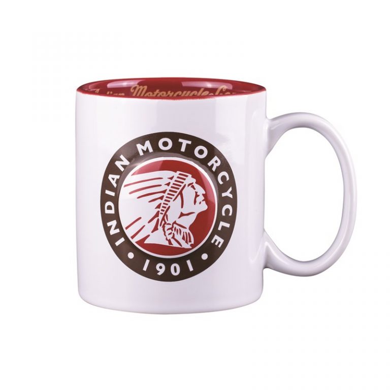 Indian icon logo embossed mugg