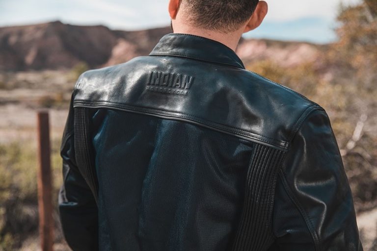 indian motorcycles skinnjacka mesh bak