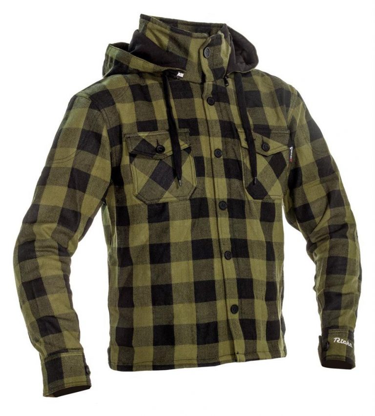 lumber hoodie huggarskjorta richa mc grön
