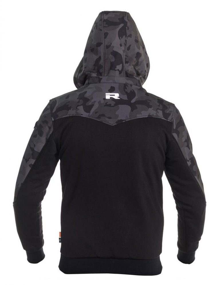 camo softshell richa hoodie bak