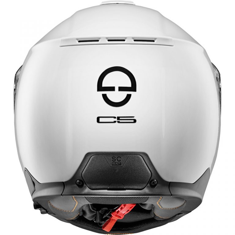 schuberth c5 mc hjälm tyst bak vit