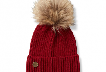 Indian Dam Pom Pom Beanie röd
