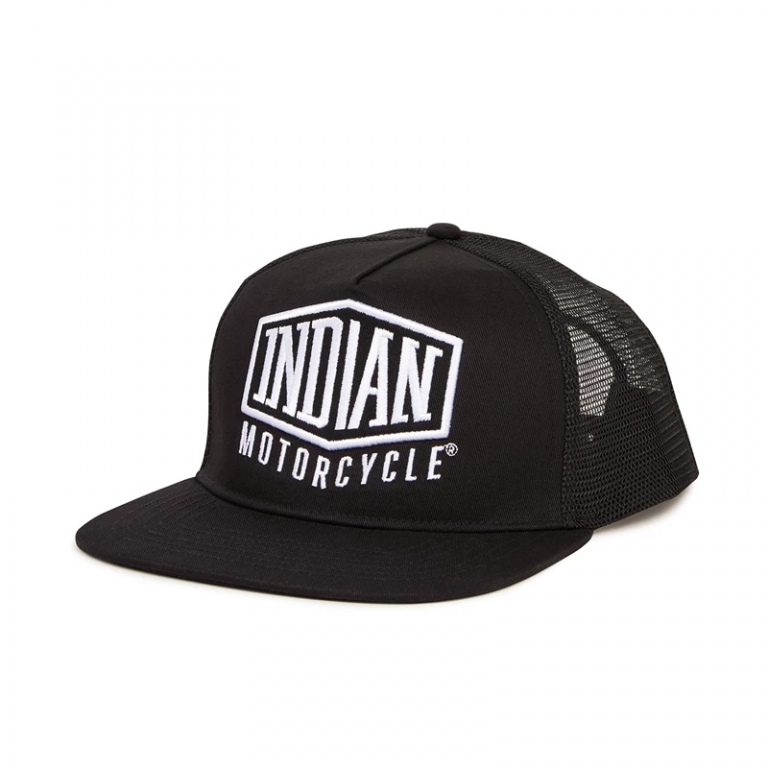 Indian Shield patch trucker hat svart