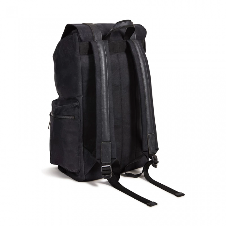 Indian Waxed Canvas Backpack black