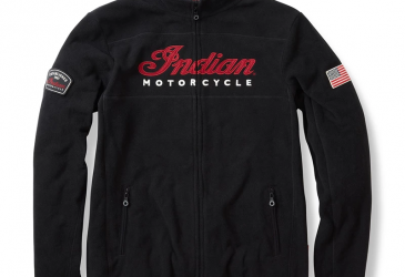 Indian Zip Thru Fleece svart