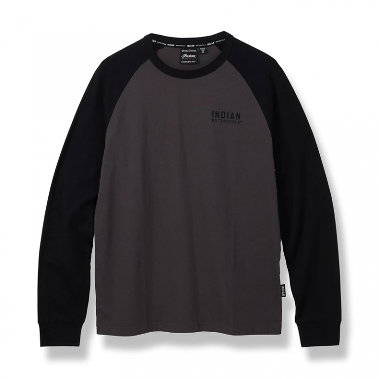 Indian raglan tee charcoal