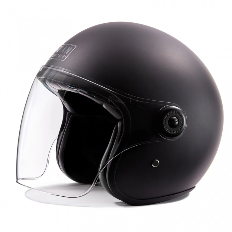 Indian Matte Jet Helmet black