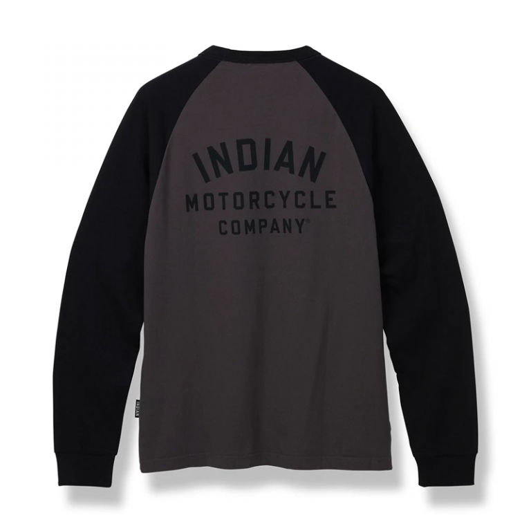 indian raglan tee charcoal