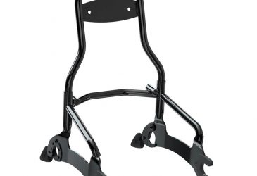 Steel 12 in. Universal Quick Release Passenger Sissy Bar svart