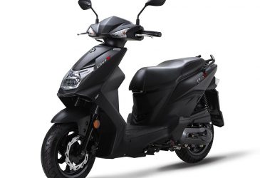 Moped mattsvart sym Orbit 3