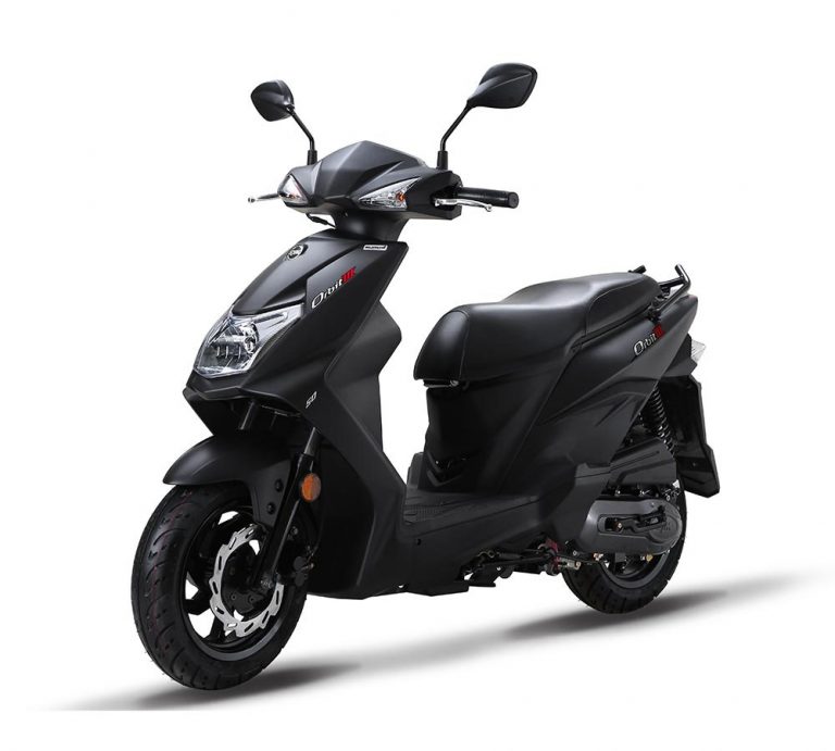 Moped mattsvart sym Orbit 3