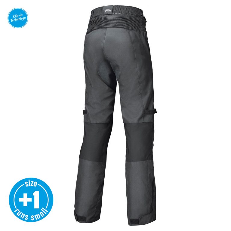 svart allvädersbyxa bak held