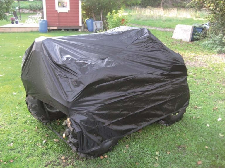 Fyrhjulings kapell Svart