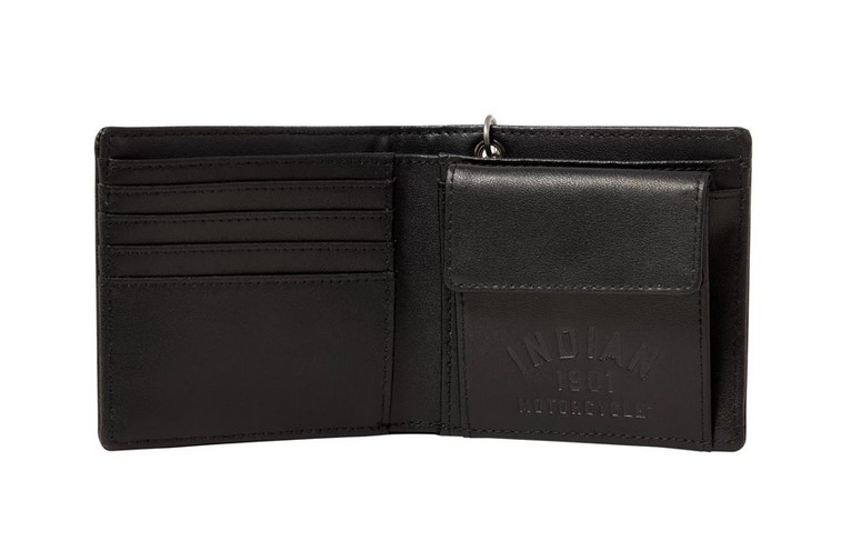 Indain Leather chain wallet öppen 2862796
