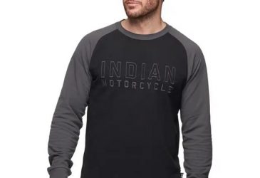 Indian Men's Outline Embroidery Raglan T-Shirt