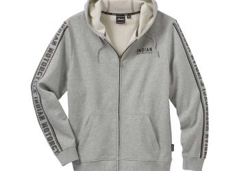 Indian Men's Sleeve Print Hoodie, Gray