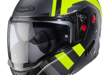 Caberg Horus X road matt grå svart neon