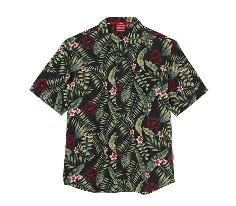 Men's Tropical Print Shirt, Green 2