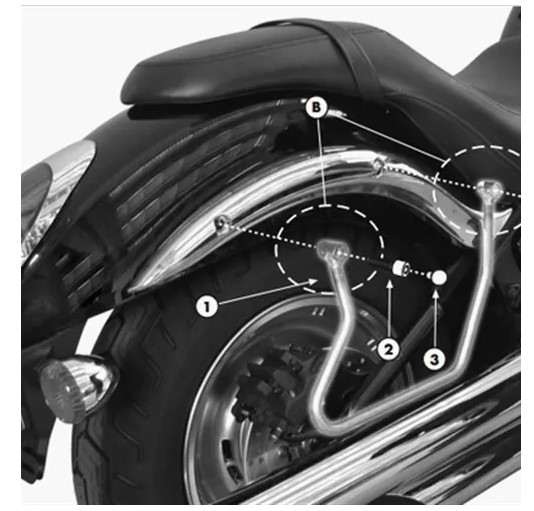 Väskstag Kawasaki VN900