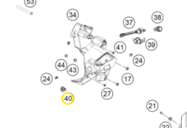 Cable holder, attachable